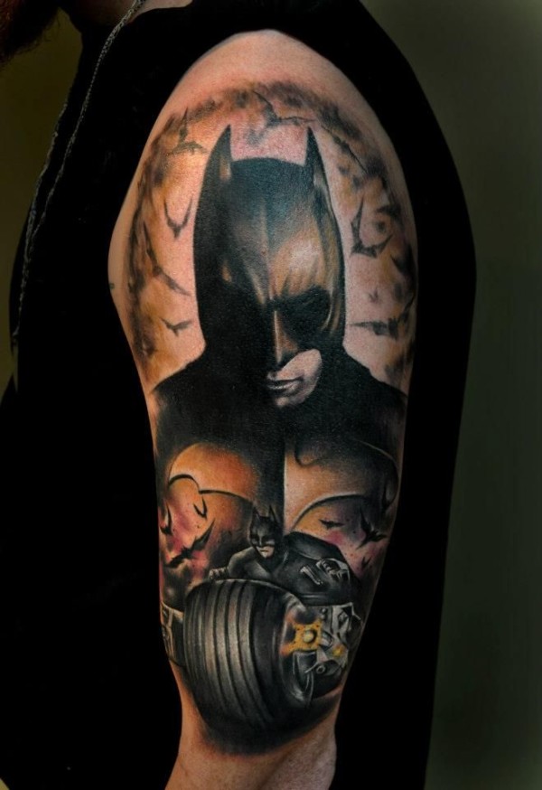 Batman-tattoo-by-Benjamin-Laukis-600x874