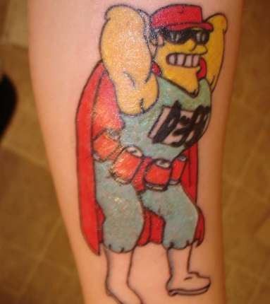 Duffman-From-The-Simpsons-tattoo-119681