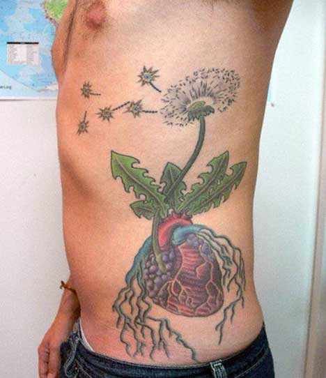 male-flower-tattoo