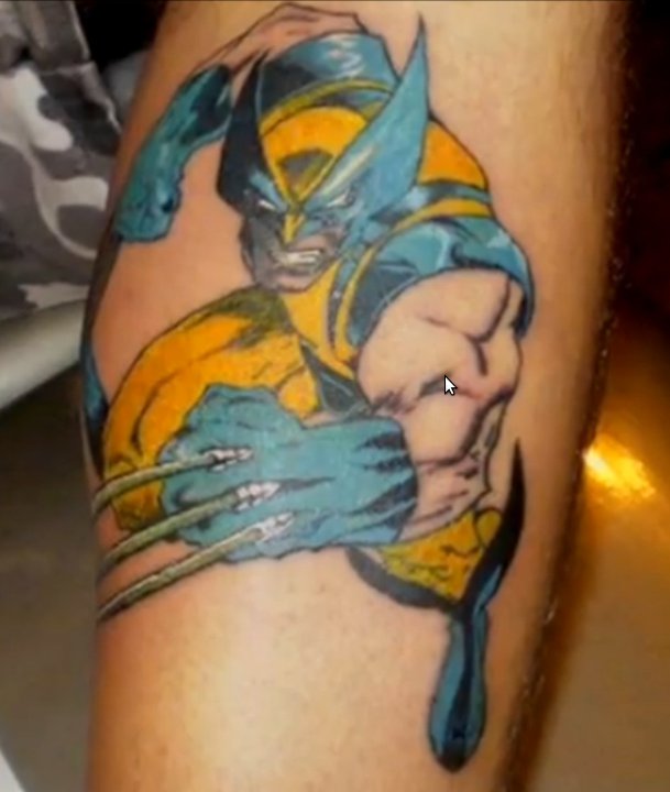 wolverine x men tattoo