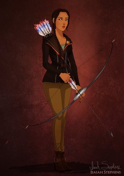 Pocahontas se transformou em Katniss Everdeen (Jogos Vorazes)