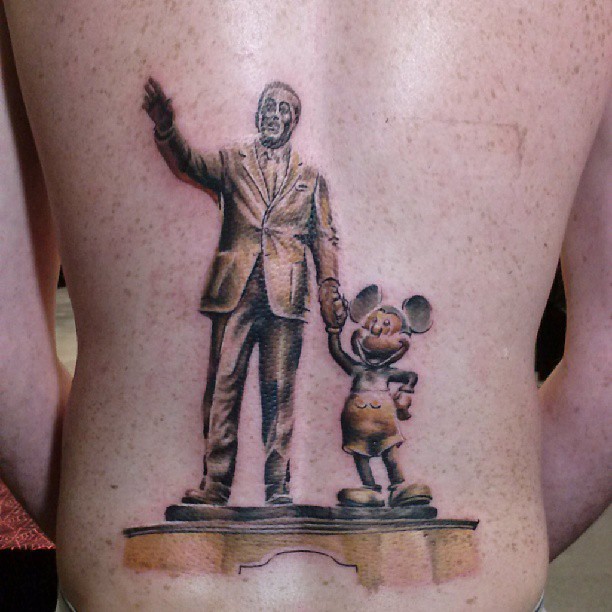 Walt-and-Mickey-Partners-Statue-Disney-Tattoo