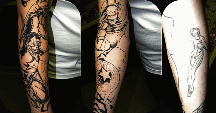 avengers-tattoo-sleeve-in-process