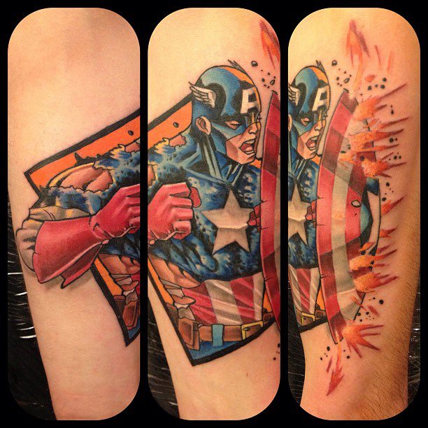 Mat-Lapping-Captain-America-Shield-Tattoo