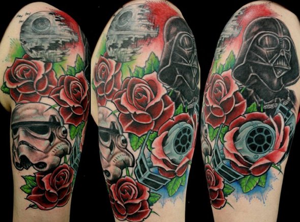 star-wars-and-roses-tattoo