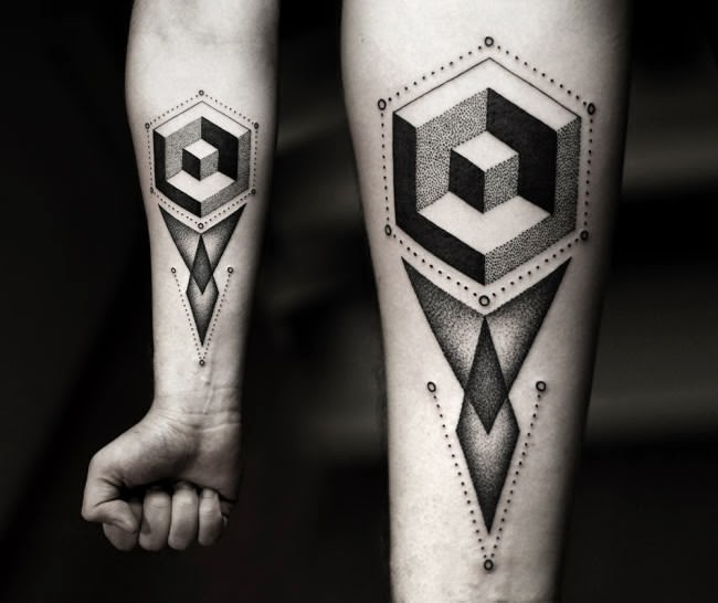 awesome geometric tattoos (7)