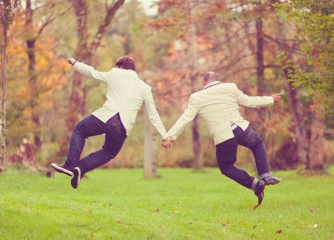 gay couple holding hands