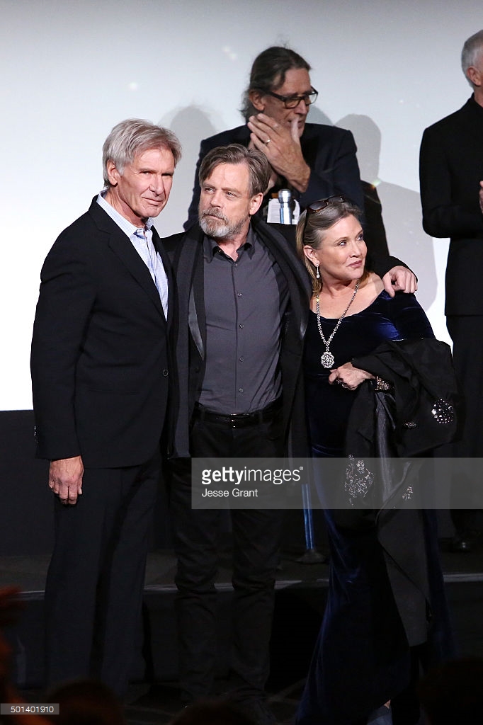attends the World Premiere of Star Wars: The Force Awakens at the Dolby, El Capitan, and TCL Theatres on December 14, 2015 in Hollywood, California.