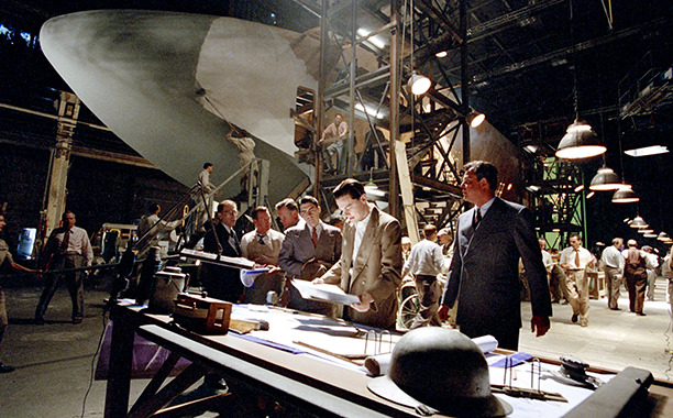 THE AVIATOR, Leonardo DiCaprio, Danny Huston, 2004, (c) Miramax/courtesy Everett Collection